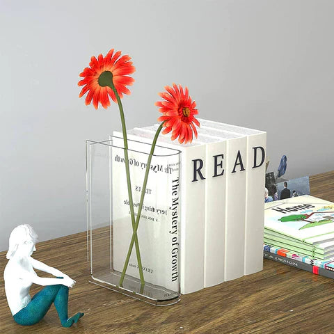 Bookcraft™ - Book Shaped Acrylic Vase (50% OFF)