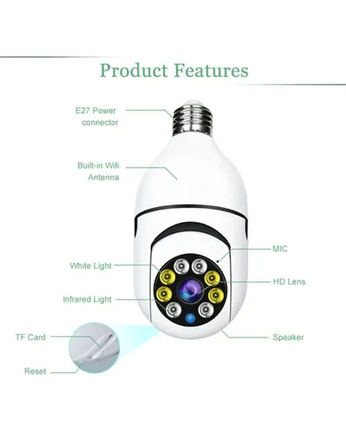 SafeView™ - Wireless Wifi Light Bulb Camera Security Camera (50% Off)