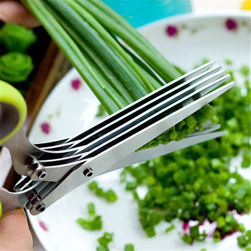 VegScissor™ - 5-Blade Kitchen Salad Scissors (50% OFF)