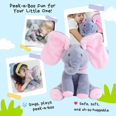 ElliJoy™ - Peek-a-Boo Talking Elephant Plush Toy