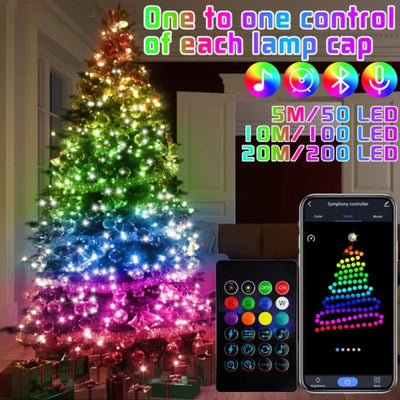 XmasTree™ - RGB Christmas Tree Lights with Smart Bluetooth Control (50% OFF)