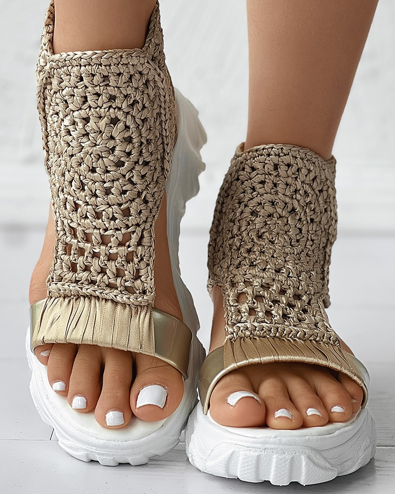 Fevva - Knitted Elastic Summer Sandals (50% DISCOUNT)