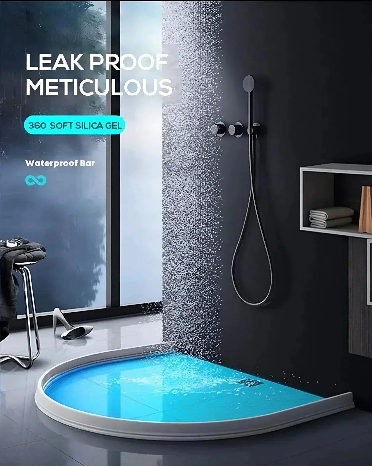 Premium Shower Barrier™ | A wet bathroom is a thing of the past