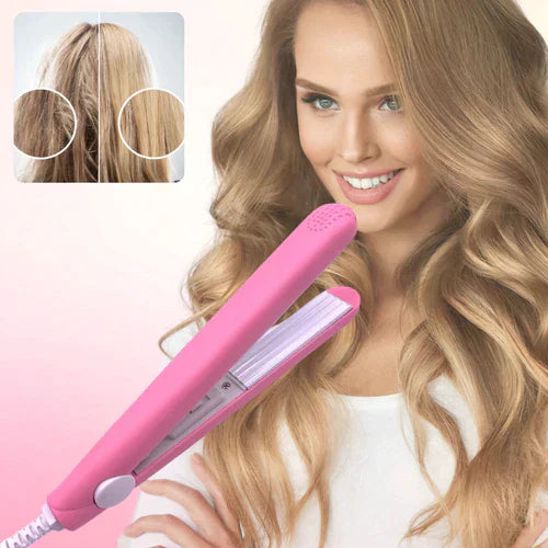 2 in 1 Ceramic Mini Curling Iron and Hair Straightener