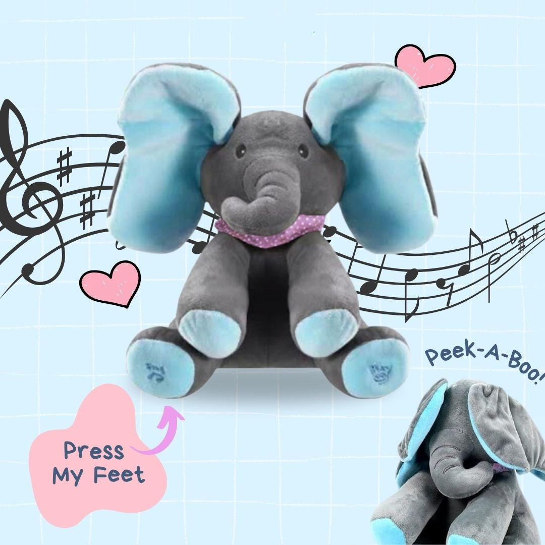 ElliJoy™ - Peek-a-Boo Talking Elephant Plush Toy