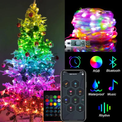 XmasTree™ - RGB Christmas Tree Lights with Smart Bluetooth Control (50% OFF)