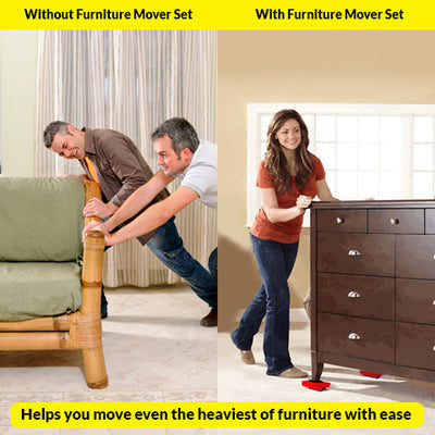 Set of Heavy Furniture Movers™ without Pain and Effort!