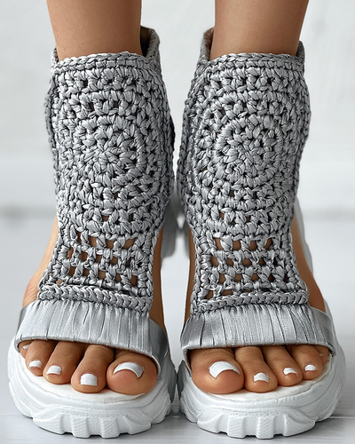 Fevva - Knitted Elastic Summer Sandals (50% DISCOUNT)