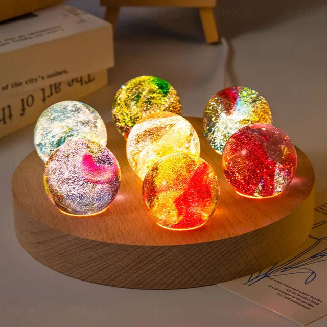 RainbowGlow™ - Crystal Ball Night Light with 7 Stars Formation (50% DISCOUNT)