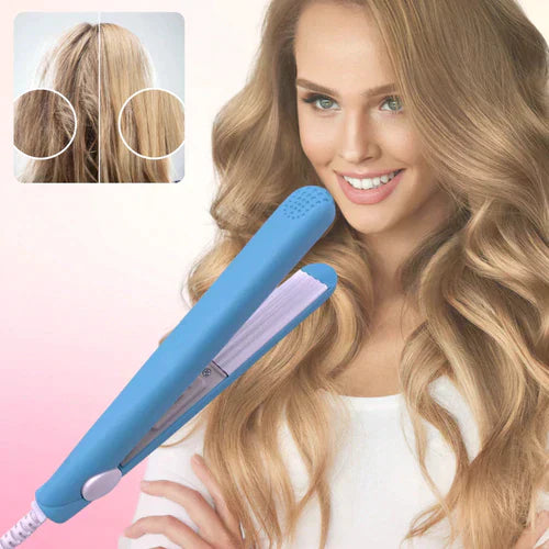 2 in 1 Ceramic Mini Curling Iron and Hair Straightener