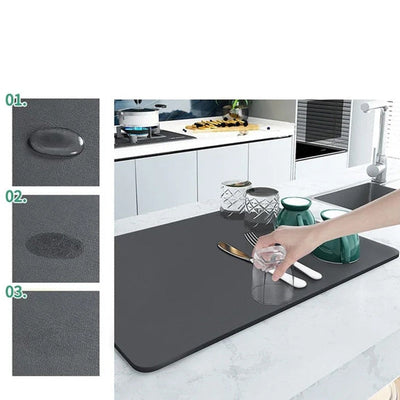 UltraDry™ - Super Absorbent Kitchen Drain Mat (50% OFF)