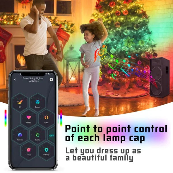 XmasTree™ - RGB Christmas Tree Lights with Smart Bluetooth Control (50% OFF)