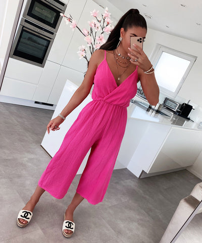 Musselin Jumpsuit Valeria Pink