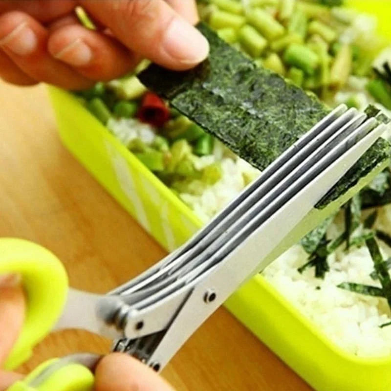 VegScissor™ - 5-Blade Kitchen Salad Scissors (50% OFF)