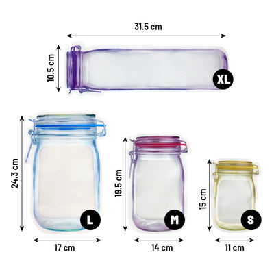 ZipBottle™ Pot-Shaped Storage Bag