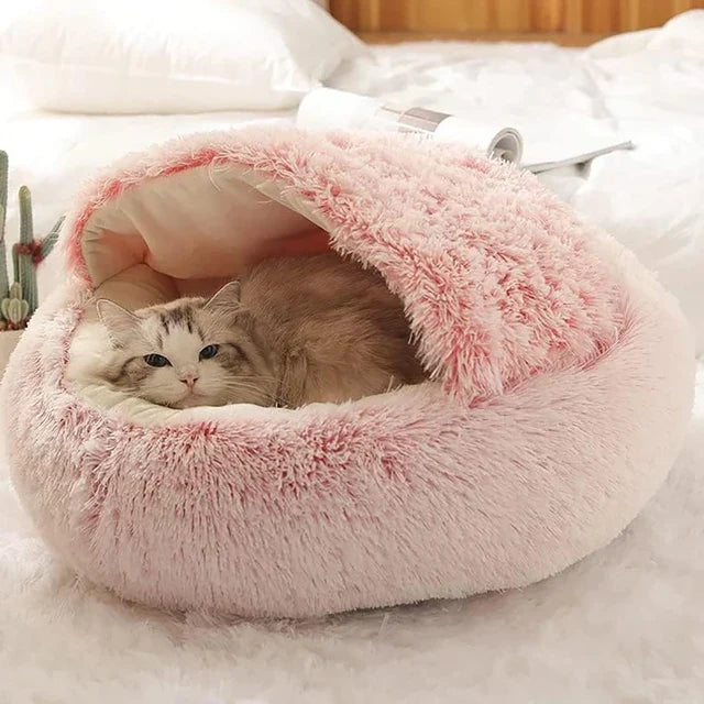 CatBed™ - Plush Hooded Cat Cocoon (50% DISCOUNT)