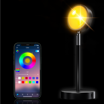 AuroraGlow™ - Smart Sunset Projection Lamp