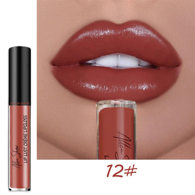 12 Colors Cream Texture Lip Gloss Waterproof - 1+1 FREE!