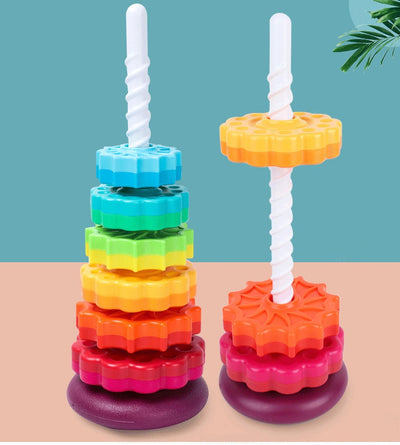 50% OFF | Rainbow Spinning Tower™ | Learning Through Play!