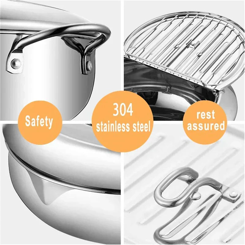 ChefFry™ - Stainless Steel Fryer with Thermometer (50% OFF)