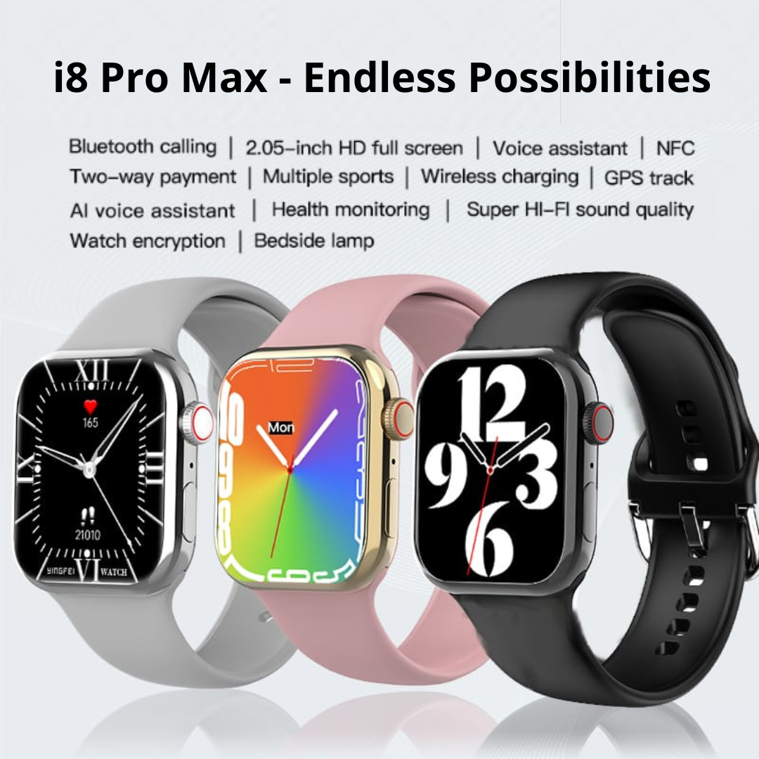 i8 Pro Max Smartwatch | With Comprehensive Health Monitor 75% DISCOUNT!