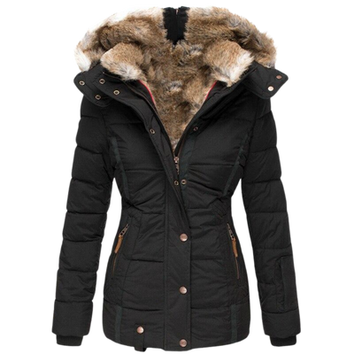 Solène™ - Casual Fur Coat with Hood (50% OFF)