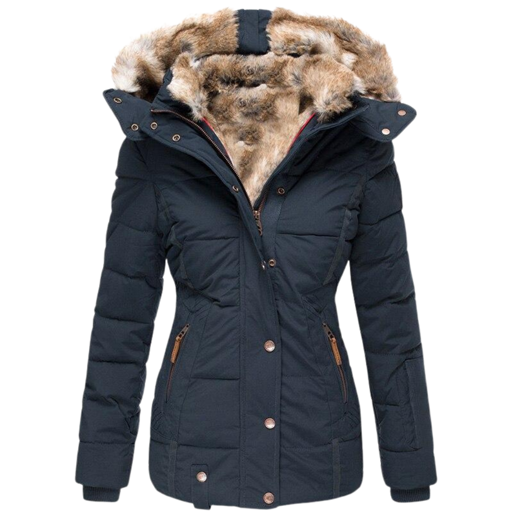 Solène™ - Casual Fur Coat with Hood (50% OFF)