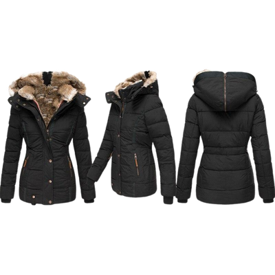 Solène™ - Casual Fur Coat with Hood (50% OFF)