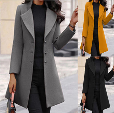 Lara™ - Women's Long Wool Coat (50% Off)