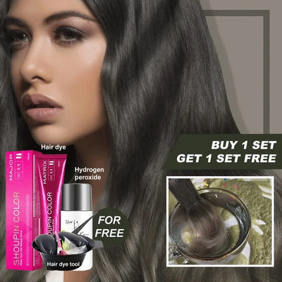 Tintelle™ - Permanent Gray Coverage Hair Dye Set (1+1 FREE)