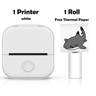 Memoqueen™ T02 Mini Printer - Bluetooth Thermal Printer - PRINT WITHOUT INK