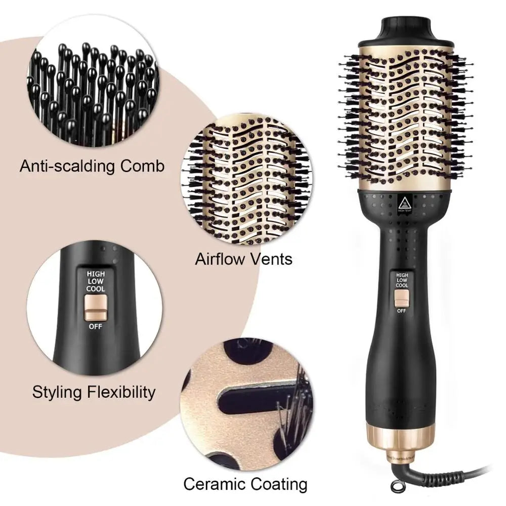 Airstra™ - Anti-Frizz Hot Air Straightening Brush