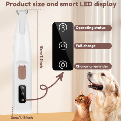 TrimPaws™ - Waterproof LED Dog Hair Trimmer