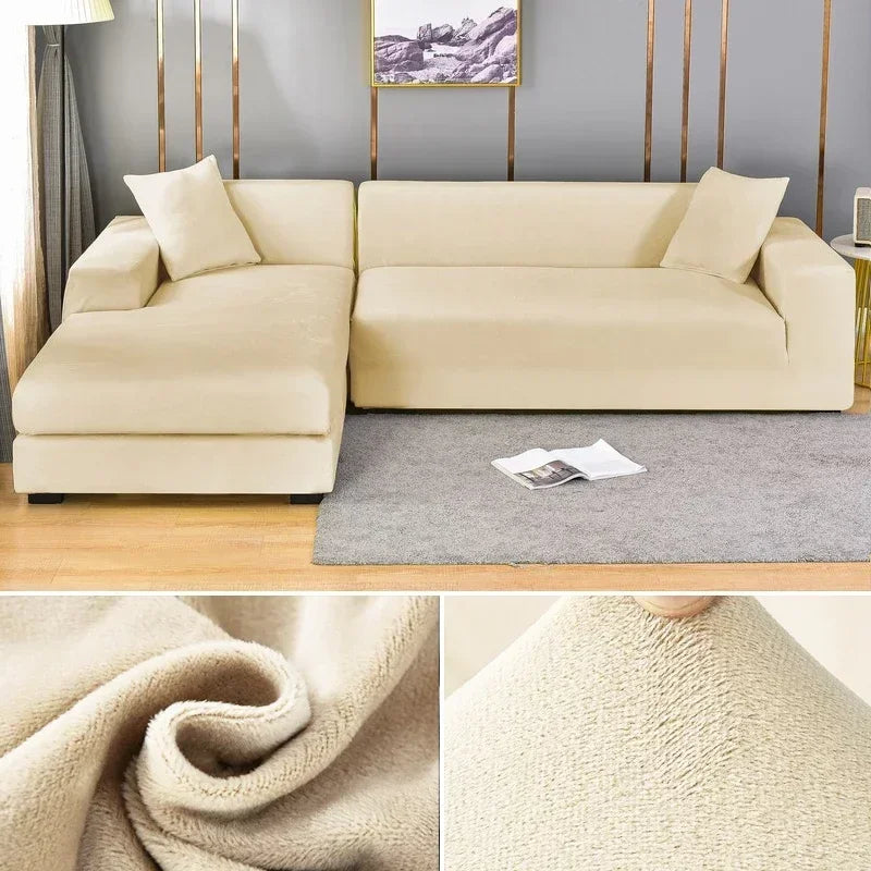 Comfelle™ - Luxury Velvet Stretch Sofa Cover