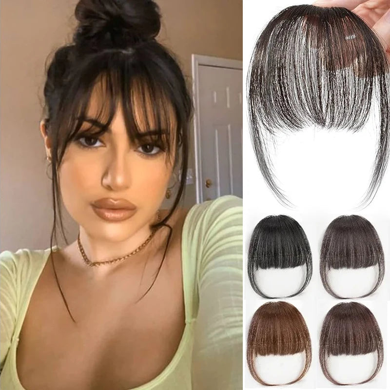 GlamTress™ - Realistic False Bangs for Women