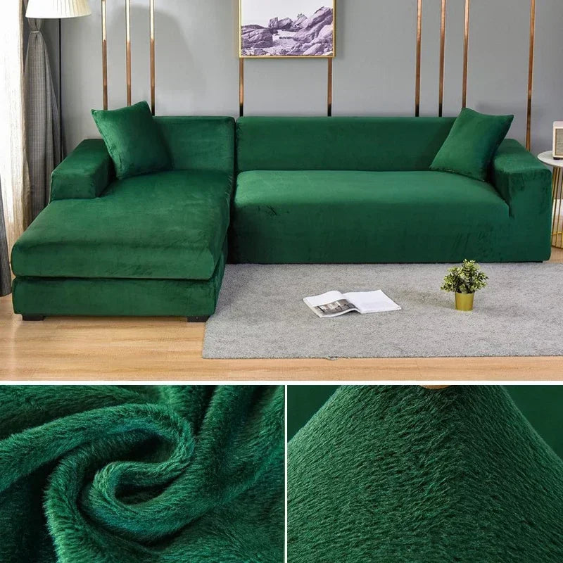 Comfelle™ - Luxury Velvet Stretch Sofa Cover