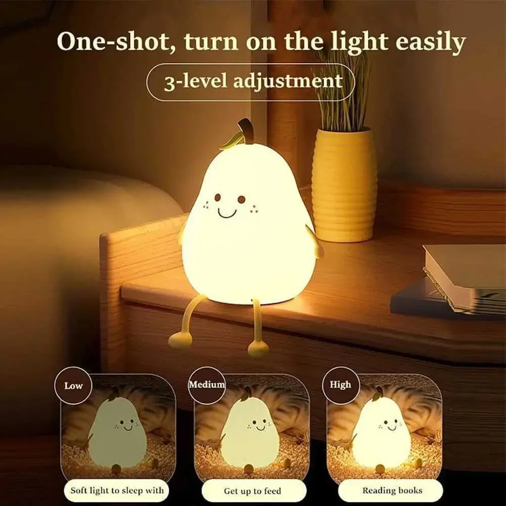 PearGlow™ - Cute Pear-Shaped Night Light for Kids (50% OFF)