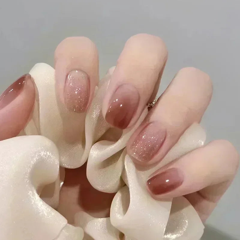 Lustrella™ - Stylish Short Fake Nails Set