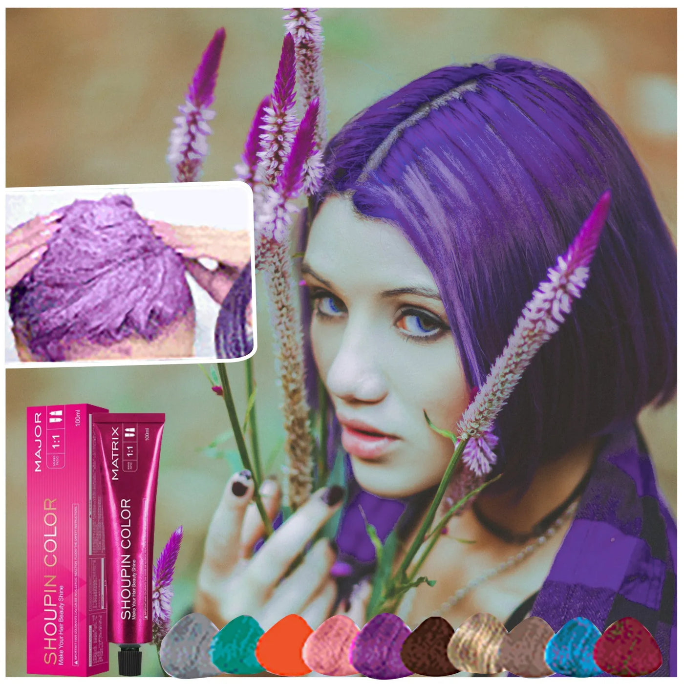 Stravix™ - Single Hair Coloring Shampoo in Bold Shades