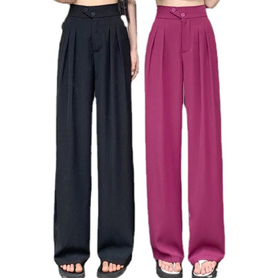 Kenna™ - Stylish Korean Button High Waist Pants