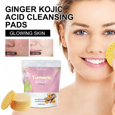 GlowTurm Pads™ – Turmeric Infused Exfoliating Facial Sponges