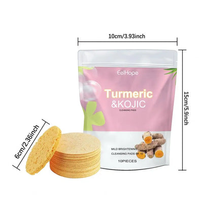 GlowTurm Pads™ – Turmeric Infused Exfoliating Facial Sponges