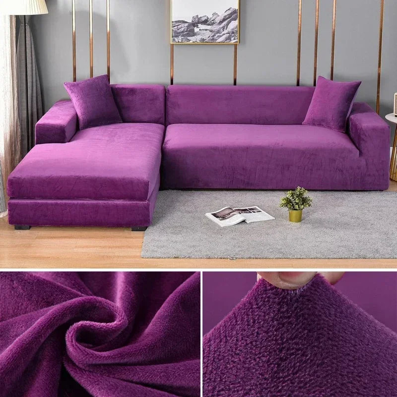 Comfelle™ - Luxury Velvet Stretch Sofa Cover