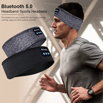 Sonova™ - Wireless Headband Headphones with Eye Mask