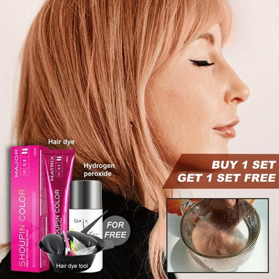 Tintelle™ - Permanent Gray Coverage Hair Dye Set (1+1 FREE)