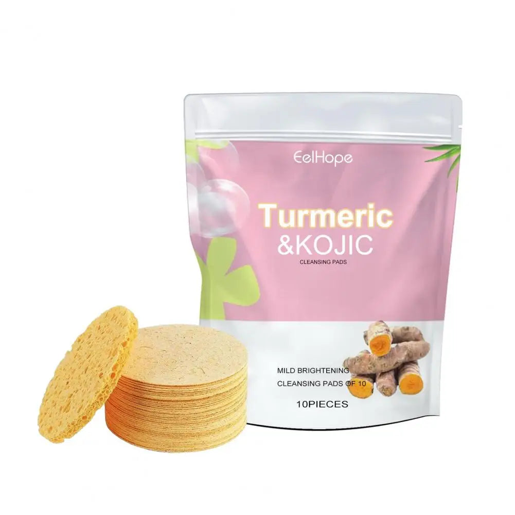 GlowTurm Pads™ – Turmeric Infused Exfoliating Facial Sponges