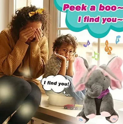 ElliJoy™ - Peek-a-Boo Talking Elephant Plush Toy