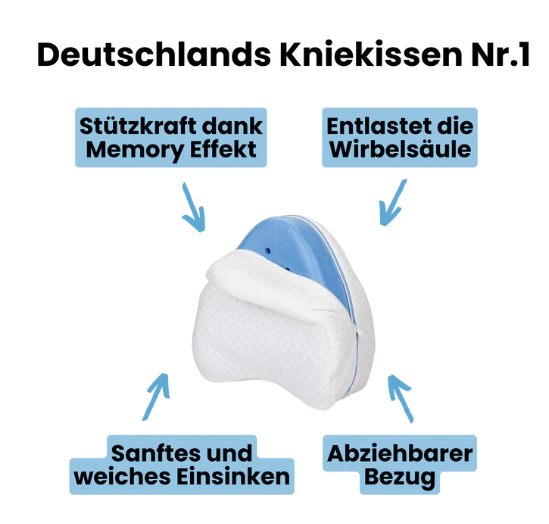 Ergonomisches Kniekissen für erholsameren Schlaf