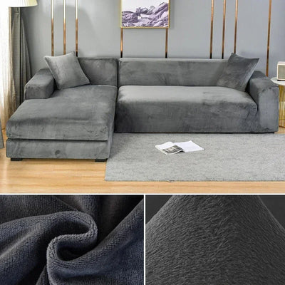 Comfelle™ - Luxury Velvet Stretch Sofa Cover