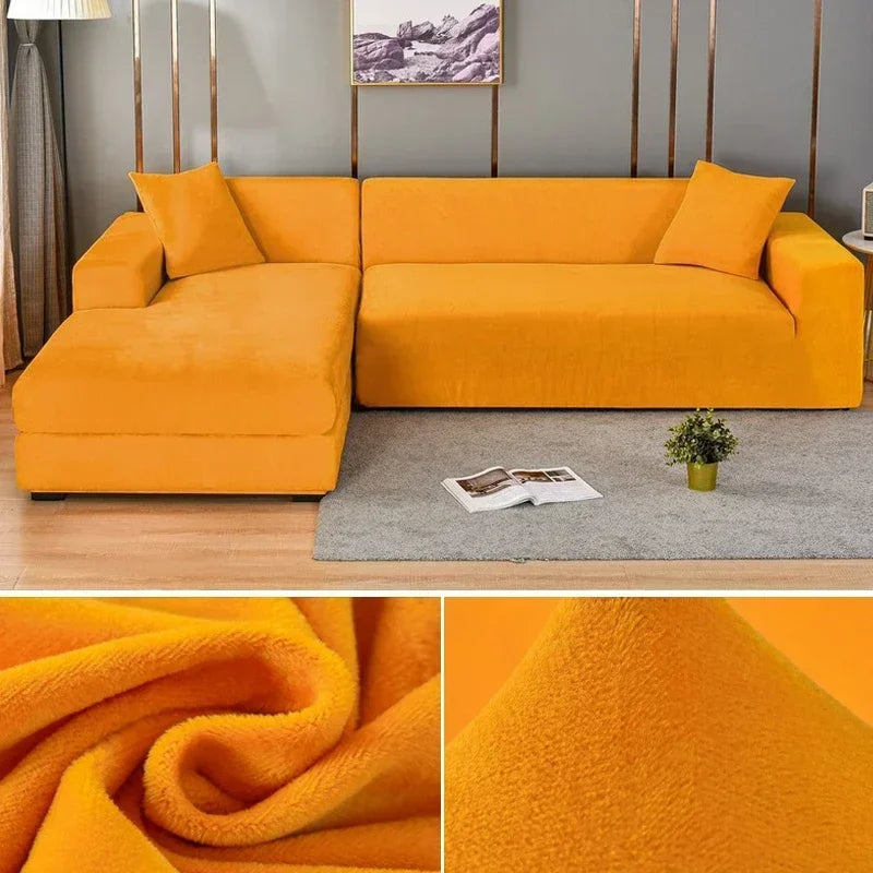 Comfelle™ - Luxury Velvet Stretch Sofa Cover